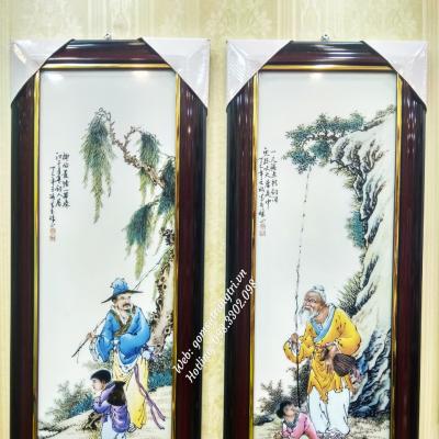 Bộ tranh sứ Câu Cá Vịnh Thơ